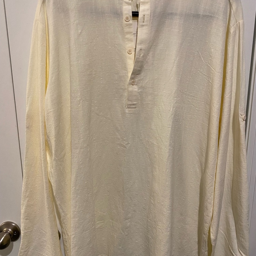Men's Cream Shirt size 2XL